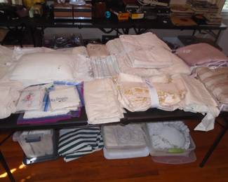 Linens galore!