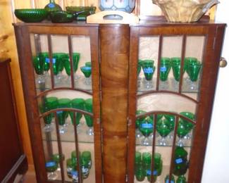 One of several lovely china cabinets