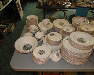 This fine china, is rimmed in pure authentic, genuine, 24k gold.
