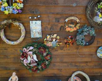 All shapes and sizes of wreaths