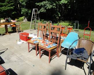 Chairs and coolers and more oh my
