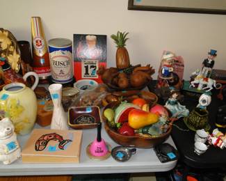 We have lots of beer advertising memorabilia, all over the house