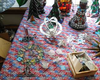 More stained glass pieces, and sun catchers too