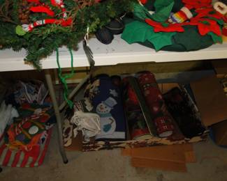 Holiday welcome rugs, you will miss them if you don't look under the tables