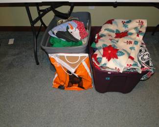 Buckets of fabric