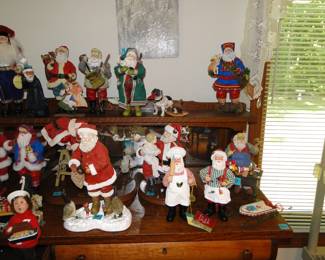 Santa, in every possible imaginable, size and shape, you guessed it, Friday and Saturday 50% off