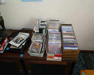 CD's, DVD's, and we got some 8 tracks too
