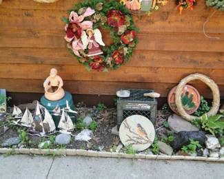 Some pieces of these garden art pieces do need some TLC, but that is what makes them yours