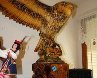 Ginormous, hand carved Eagle, carved and sent from Poland