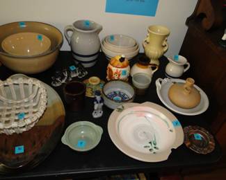 Pottery and things, and things and things oh my, all included in the sale this weekend