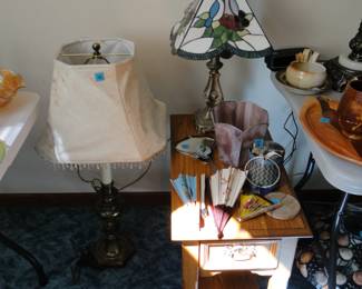 Table lamps, and a table, side table that is! Just remember kids, everything is 50% off
