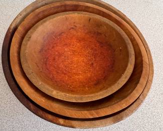 Wooden bowls from