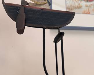 Nautical rower pendulum art piece