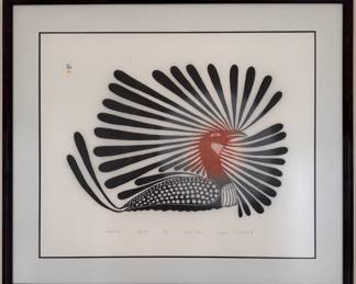 Kenojuak Ashevak Inuit Art, “Radiant Loon”