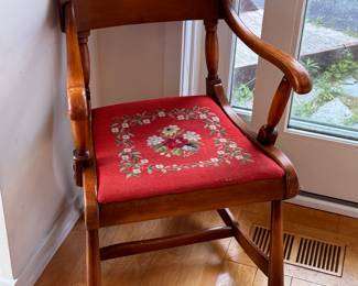 The curves in the craftsmanship and skill with the needle in these chairs!