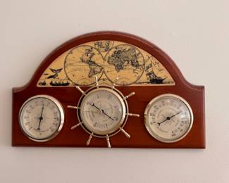 Vintage nautical weather station