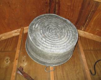 Large tub in the shed