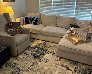 Lovesac sofa and electric recliner 