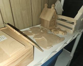 Assorted wood crafts