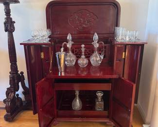 Chinese bar cabinet