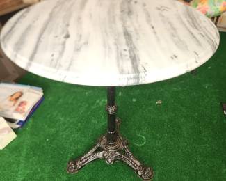 Marble top bistro table