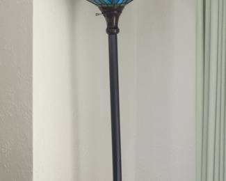 Stained glass torchiere