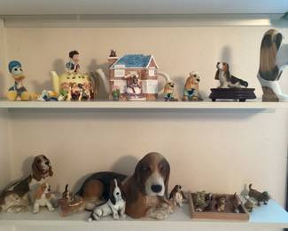 Basset hound figurines