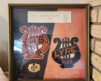 Anniston High School Band framed 1947