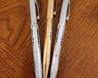 Norma 4 way pens, the gold one is 14k of 1/10