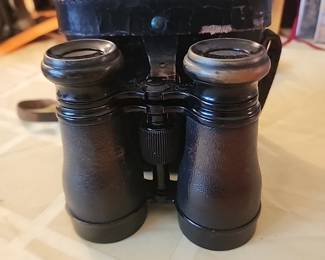 Antique Paris Binoculars with case