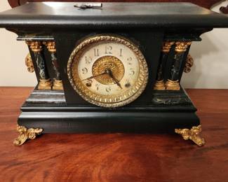 The E. Ingraham clock, has key and works great
