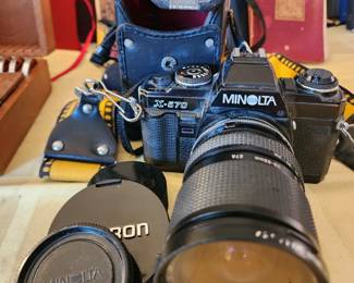 Minolta x-570 camera with a Tamaron Adaptall 2 lens
