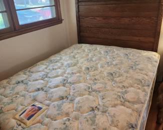 Queen size mattress and boxspring
Antique headboard sold separately