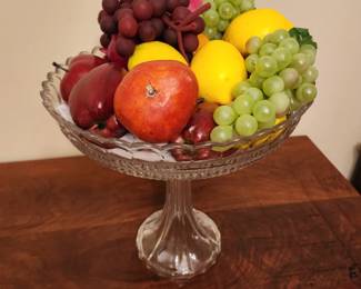Glass tall dish