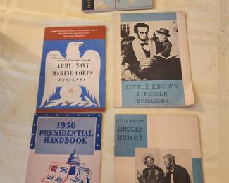 Very old brochures 2 with Abe Lincoln from the 30's