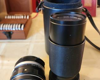 Soligor Wide-auto lens and Fuji 975 zoom 35-8 Marco lens