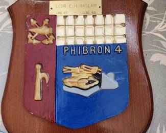 LCDR E. H. Haslam, Phibron 4 plaque