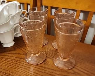 4 Tiara Peach Glasses