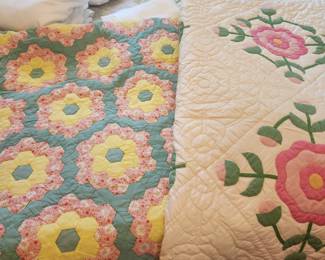 2 handmade quilts