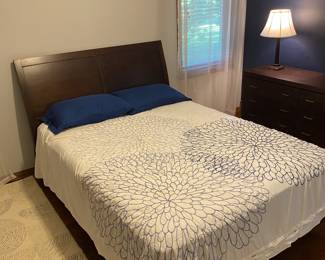 Dark wood headboard & bed
Bedroom #3