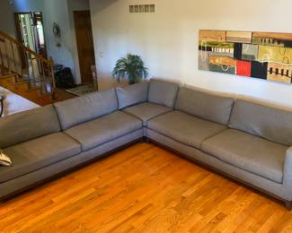 Large L-shaped couch by Crate & Barrel