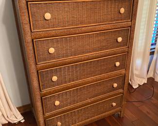Five-drawer wicker dresser by Lane
Bedroom #2