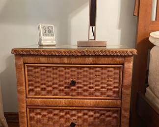 Two-drawer wicker bedside dresser by Lane
Bedroom #2