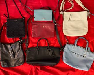 Coach leather purses