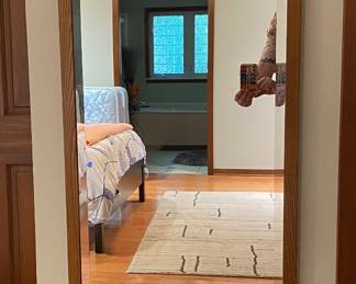 Framed beveled mirror