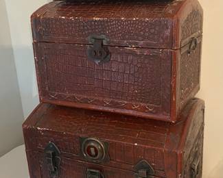 Trio of little treasure chests