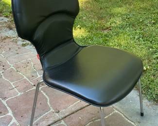 Black leather chair