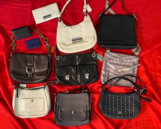 Coach leather purses