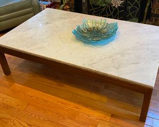 Very large marble top coffee table
