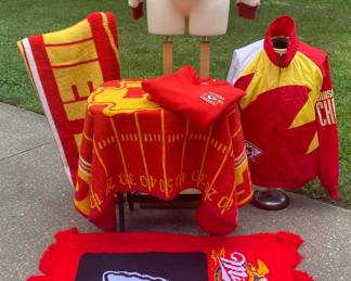 Chief’s jackets, sweatshirt & blankets!